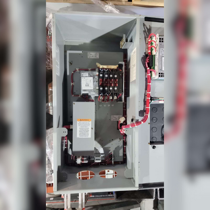 Used 100 Amp CAT ATC Automatic Transfer Switch inside view