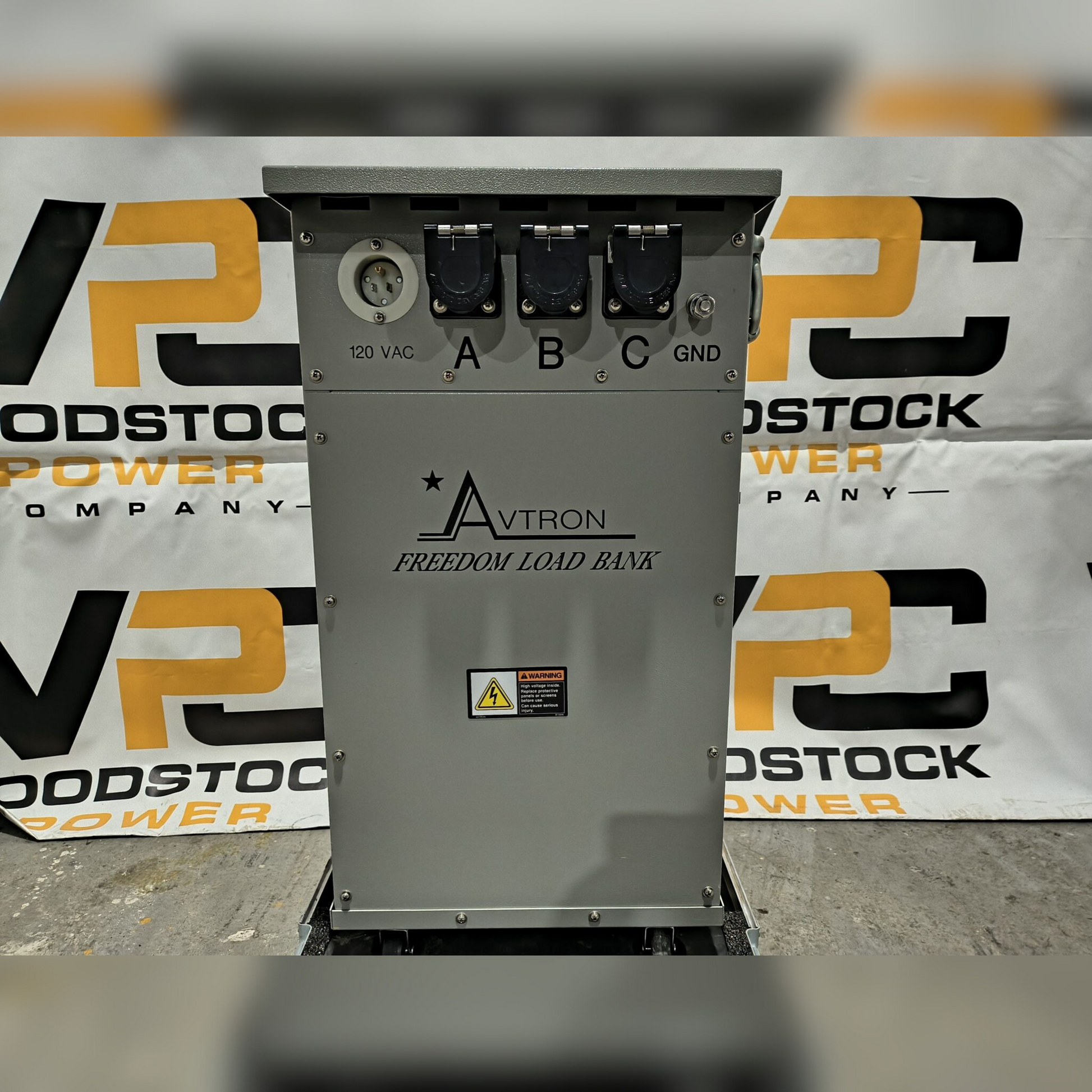 Used 100 kW Avtron LPH100/D34963 Portable Resistive Load Bank Front View