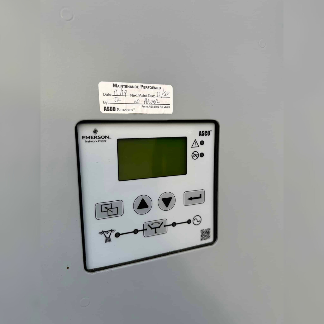Used 1600 Amp ASCO G03NTSB31600NGXM Automatic Transfer Switch controls