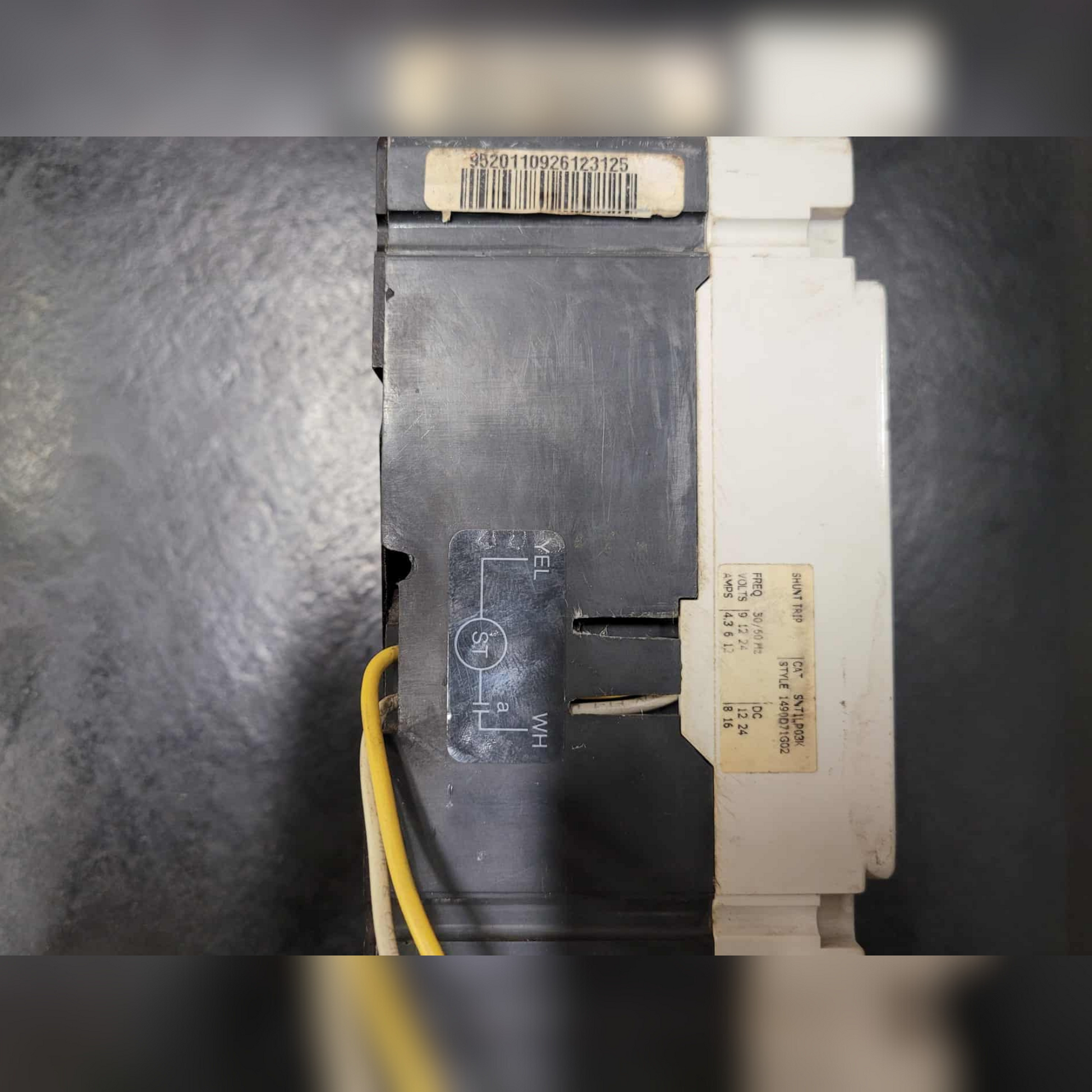 Used 175 Amp EATON FG3175WS02 Breaker Bottom View