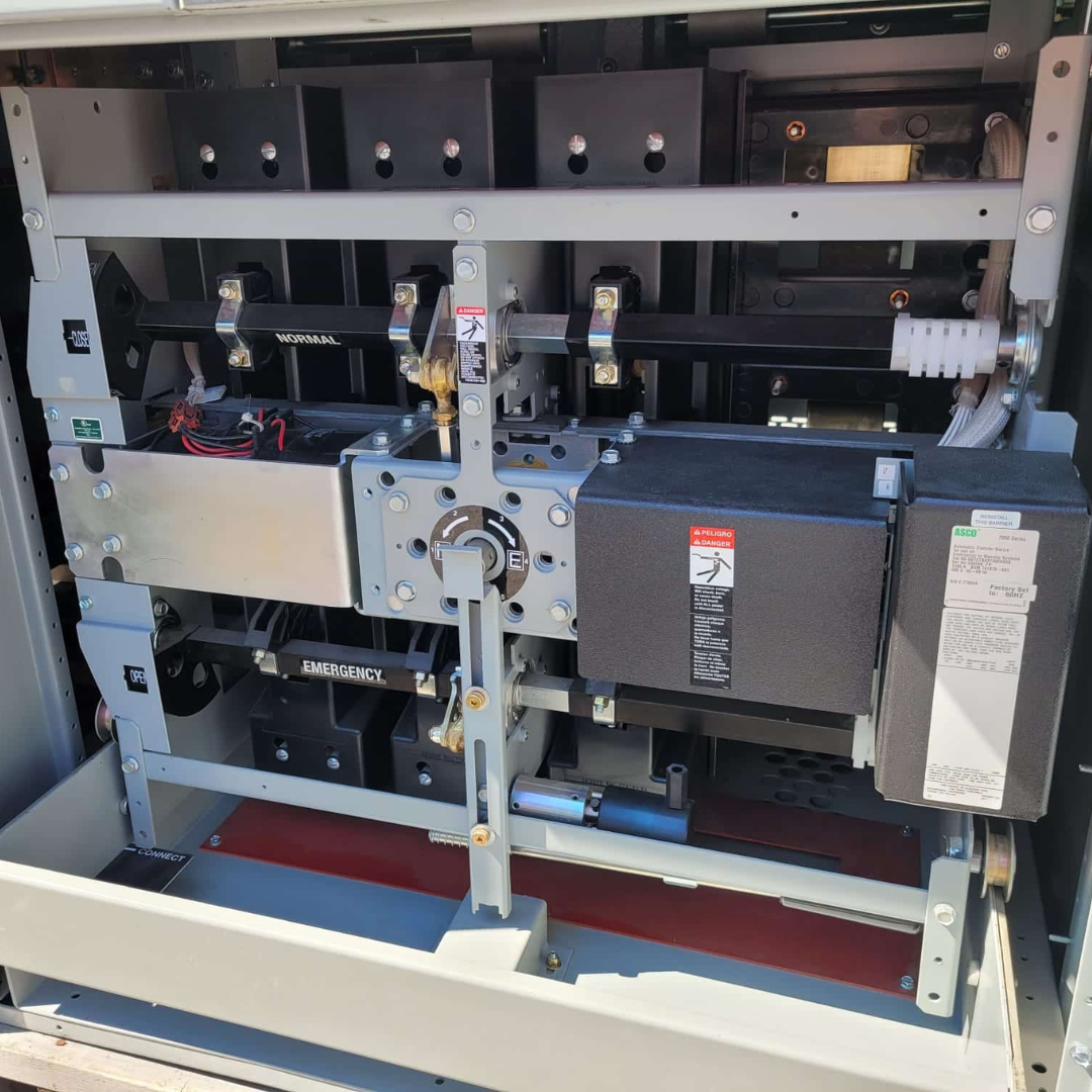 Used 200 amp ASCO G07APBA31200N5XC Automatic Transfer Switch Inside View