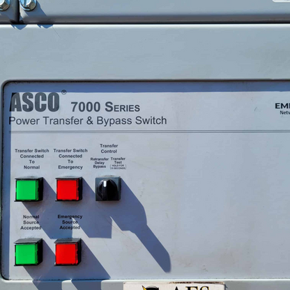 Used 200 amp ASCO G07APBA31200N5XC Automatic Transfer Switch