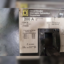 Used 200 Amp Square D KAP36200 Breaker details and switch