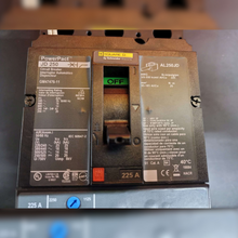 Used 225 Amp Square D JDP36225CTX Breaker front view and details