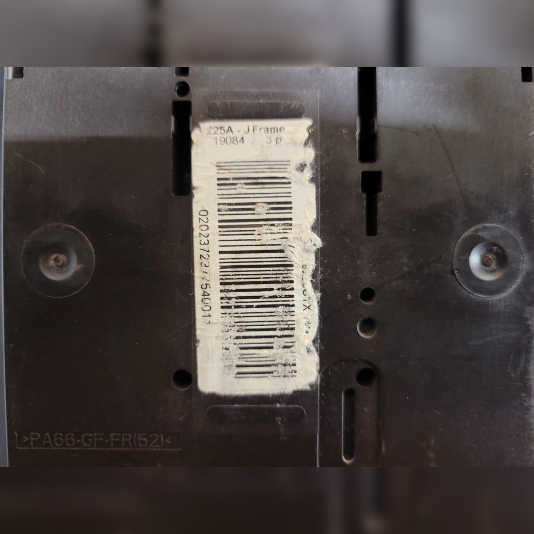 Used 225 Amp Square D JDP36225CTX Breaker sticker
