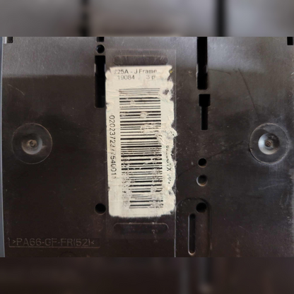 Used 225 Amp Square D JDP36225CTX Breaker sticker