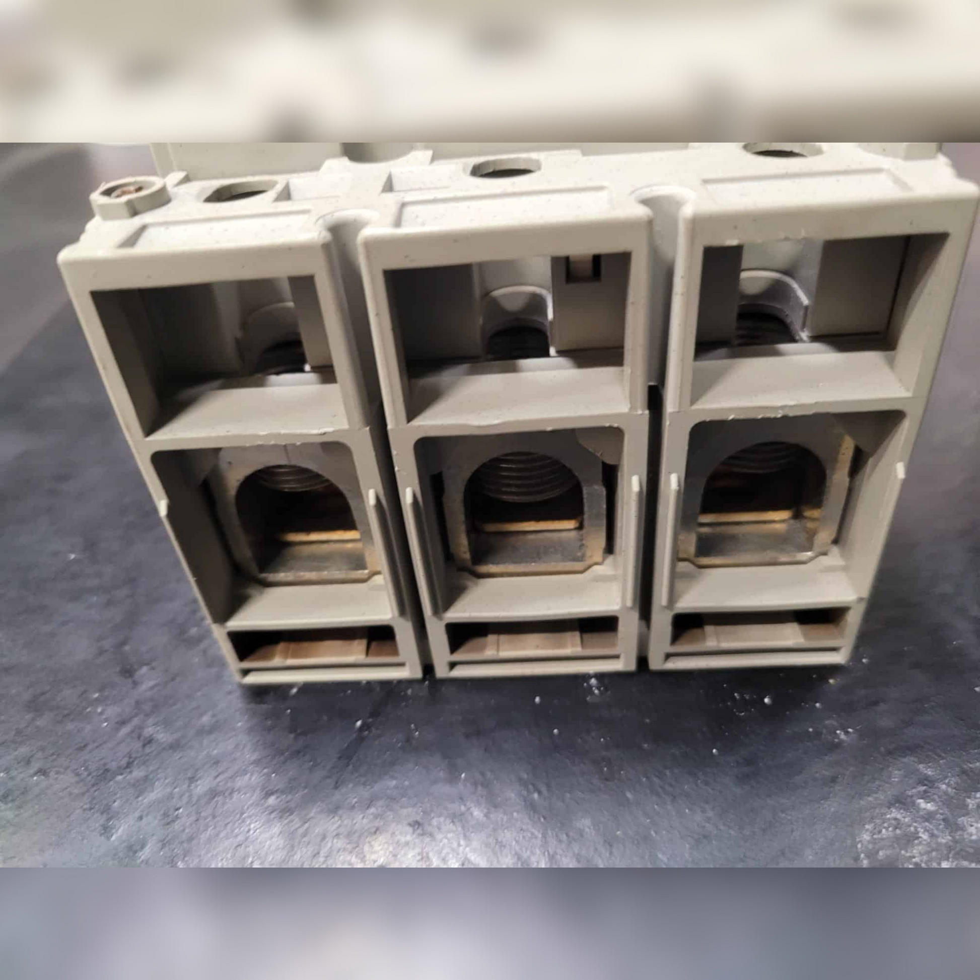 Used 250 Amp Merlin Gerin NSF250 N Breaker Bottom View