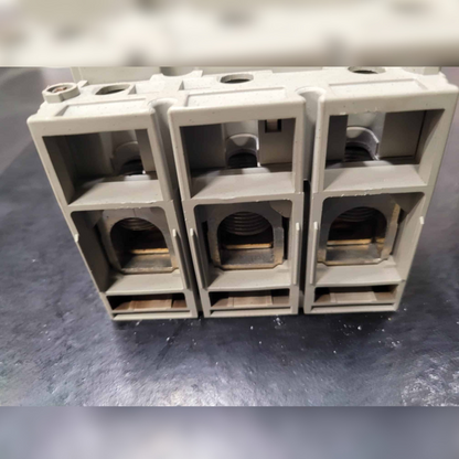Used 250 Amp Merlin Gerin NSF250 N Breaker Bottom View