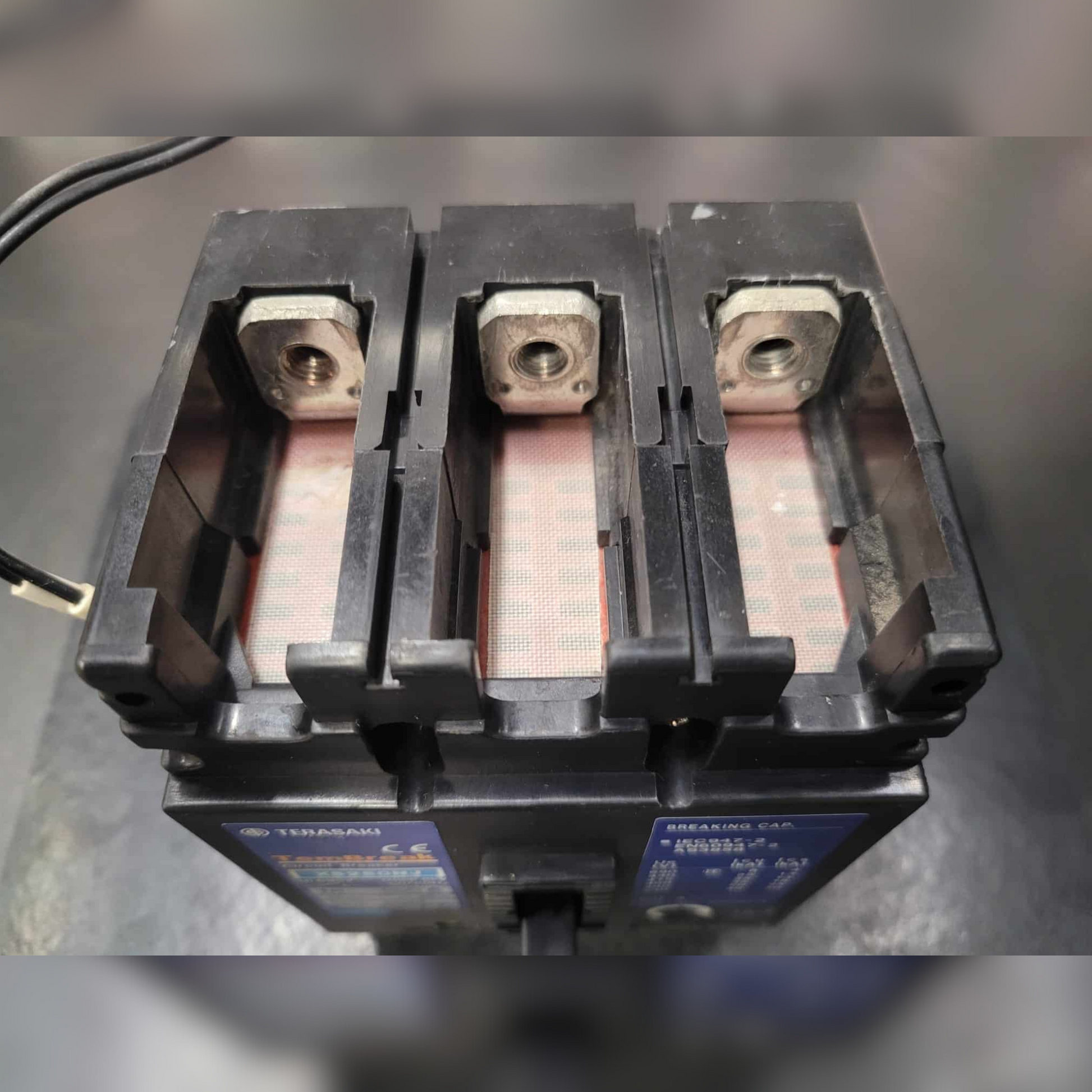 Used 250 Amp Terasaki TemBreak XS250NJ Breaker Top View