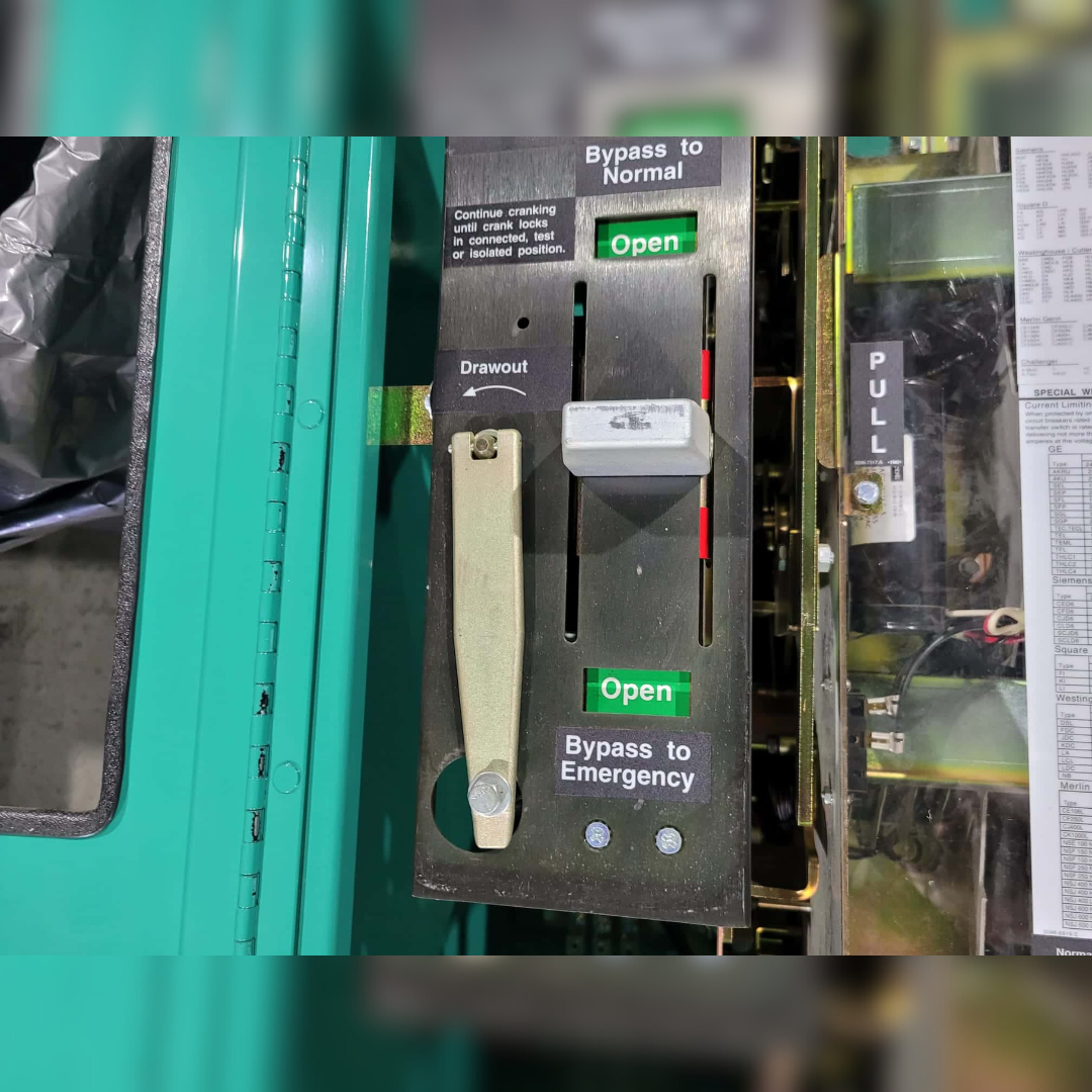 Used 260 Amp Onan BTPCB-5703427 Automatic Transfer Switch inside view