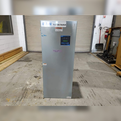 Used 400 Amp EATON ATC3C2X30400BSU Automatic Transfer Switch Front View