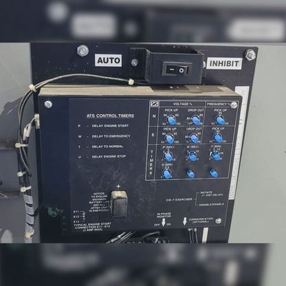 Used 400 Amp Zenith ZTG2K40EC-7 Automatic Transfer Switch control timers
