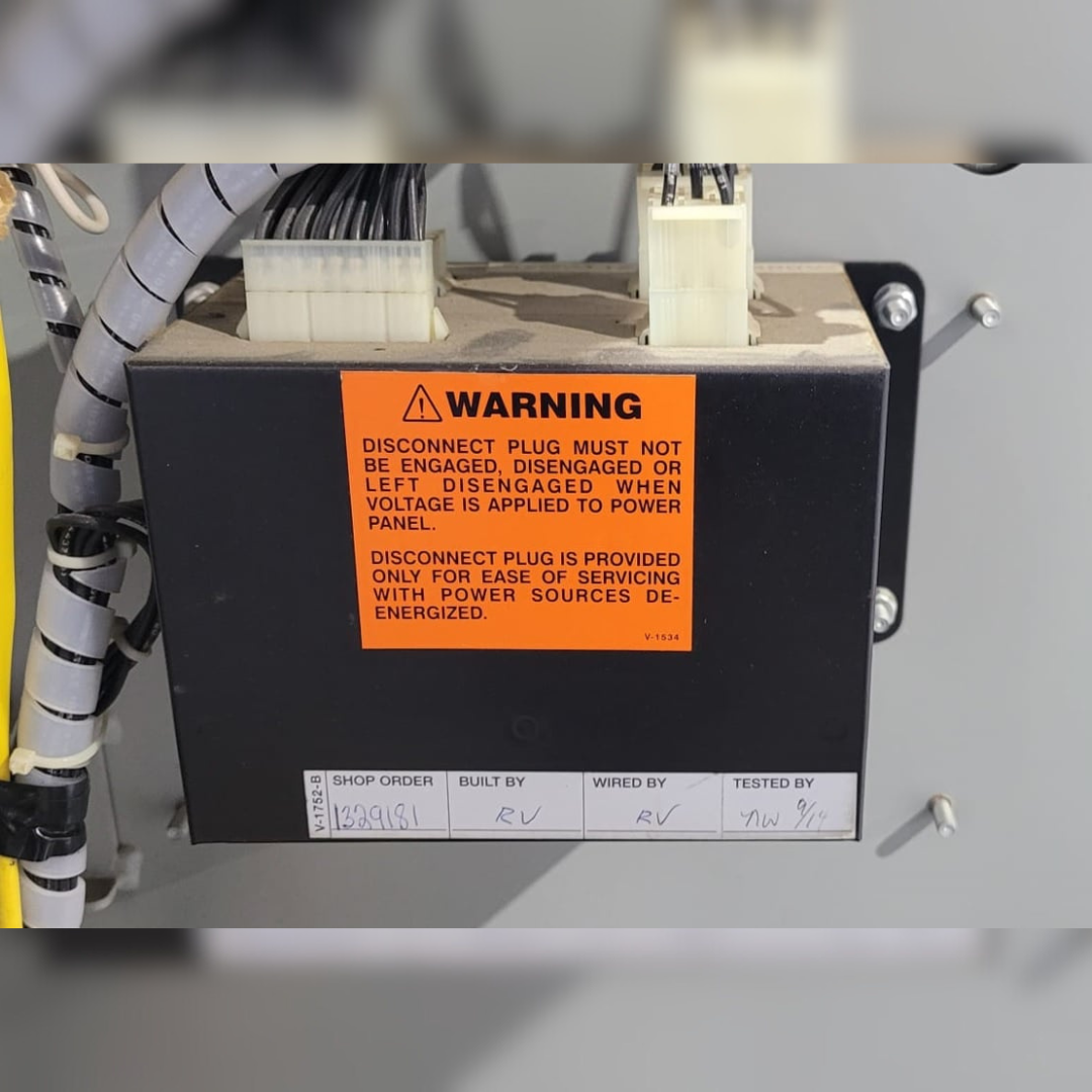 Used 400 Amp Zenith ZTG2K40EC-7 Automatic Transfer Switch warning sticker