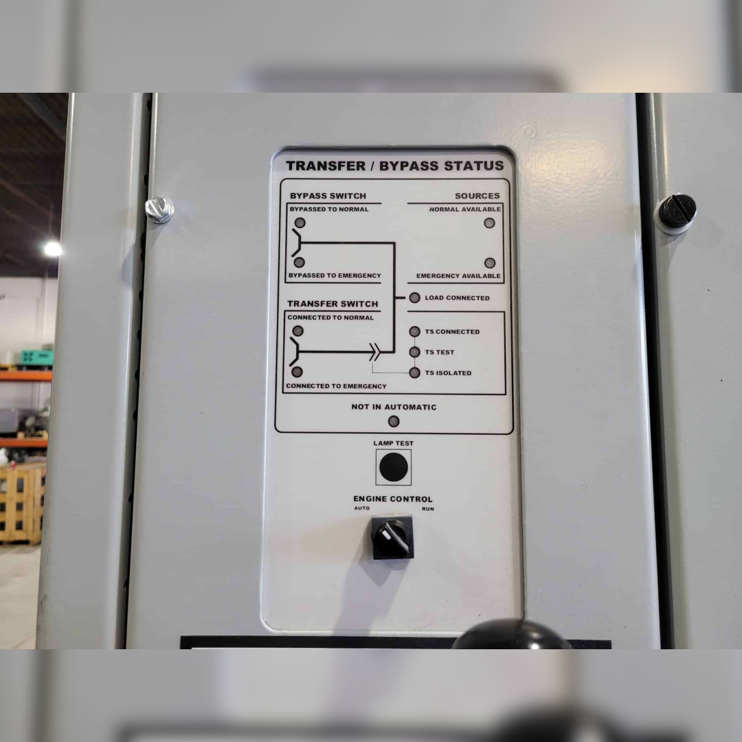 Used 800 amp ASCO H0715BA30800NSXC Automatic Transfer Switch bypass status