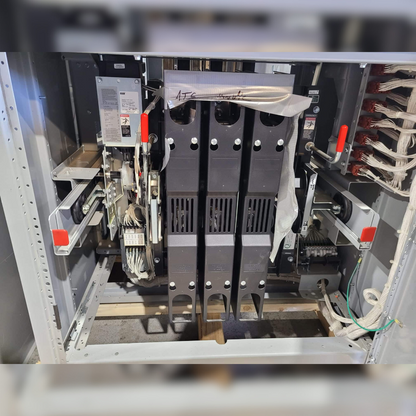 Used 800 amp ASCO H0715BA30800NSXC Automatic Transfer Switch inside view