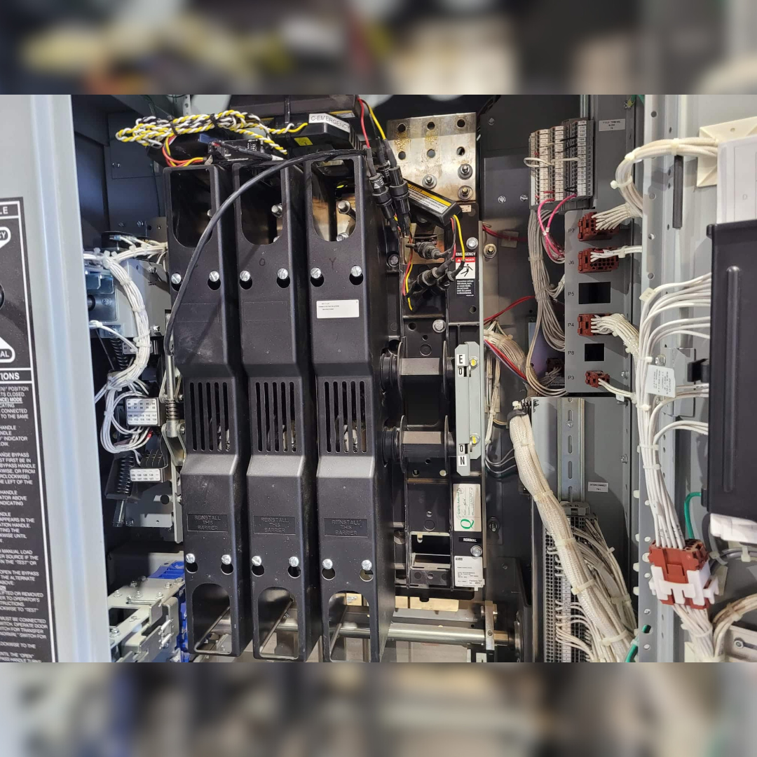 Used 800 amp ASCO H0715BA30800NSXC Automatic Transfer Switch inside