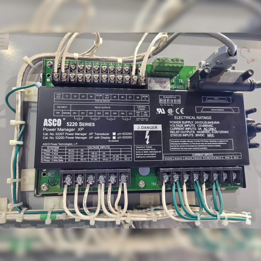 Used 800 amp ASCO H0715BA30800NSXC Automatic Transfer Switch power manager