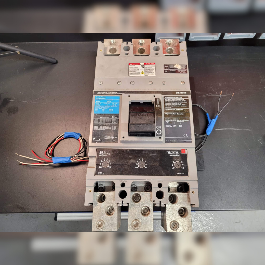 Used 800 Amp Siemens MXD63B800 Breaker front view