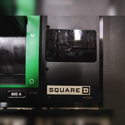 Used 800 Amp Square D PG 800 Breaker Label